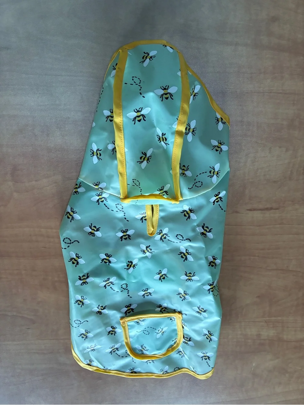 Cynthia Rowley Dog Raincoat Hooded Bumblebee Print Water Resistant Size Small